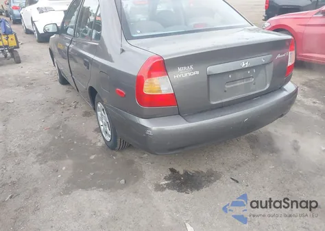 2002 Hyundai Accent Gl из США, поврежденный, VIN KMHCG45C82U317289
